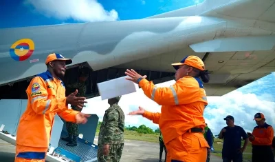 Llegada de primeras ayudas del Gobierno al Chocó.