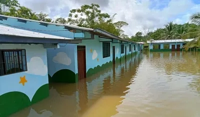 Inundación en Bojayá, Chocó.