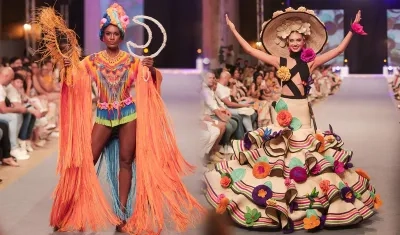 Olga Álvarez, Señorita Riohacha y Catalina Duque, Señorita Antioquia