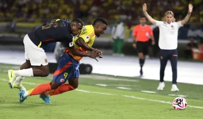 Jhon Córdoba, delantero de la Selección Colombia.