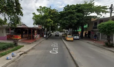 Zona de la carrera 6 sur con calle 47B, donde se presentó el ataque a bala. 