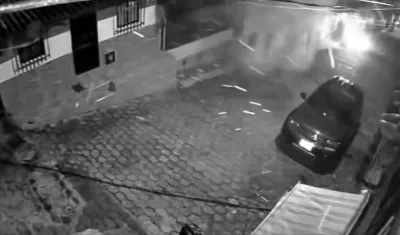 Momento de la explosión.