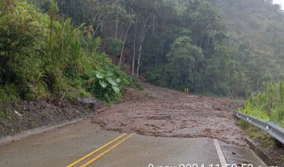 Deslizamiento en Chocó.