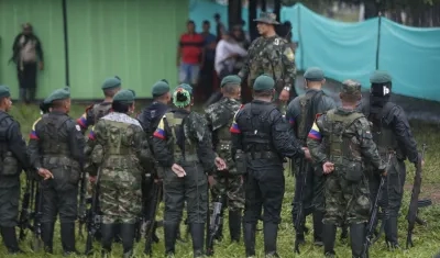Comandantes guerrilleros de la disidencia de las FARC