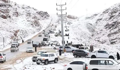 Imagen de la nevada.