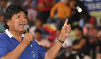 Evo Morales, expresidente de Bolivia.
