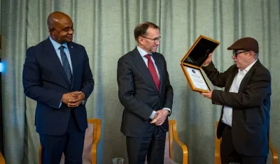 El Canciller Luis Gilberto Murillo en Oslo.