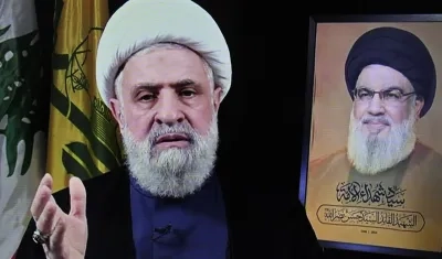 Nuevo líder de Hizbulá, el jeque Naim Qassem.