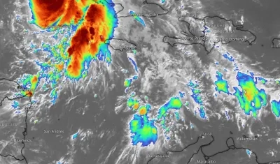 El huracán ya se alejó de Colombia pero hará interacción con otros fenómenos que originarán lluvias. 