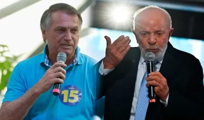 Jair Bolsonaro y Luiz Inácio Lula da Silva.