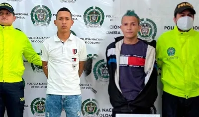 Los dos capturados por la Policía por la masacre en el barrio El Santuario. 