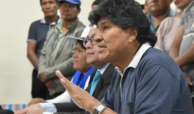 Evo Morales, expresidente de Bolivia.