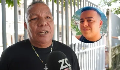 Padre de Felipe Andrés De Las Salas, una de las víctima en la masacre en El Carmen. 