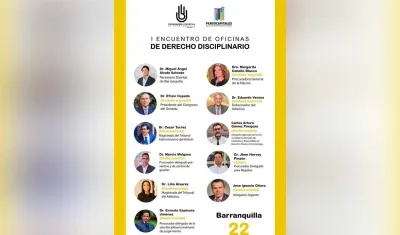 Primer Encuentro de Oficinas de Control Interno Disciplinario del Departamento del Atlántico.