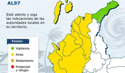 Vigilancia especial del Ideam y otros organismos en la Región Caribe. 