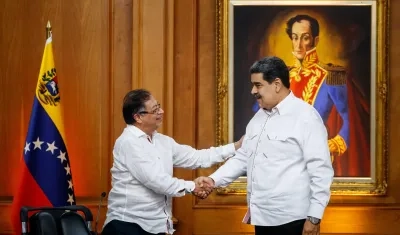 Gustavo Petro, Presidente de Colombia, y Nicolás Maduro, Presidente de Venezuela.