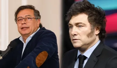 El Presidente Gustavo Petro y el mandatario de Argentina, Javier Milei.