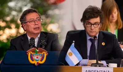 Gustavo Petro y Javier Milei.