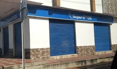 Punto de SuperGIROS cerrado.