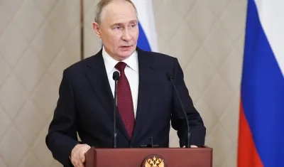 Vladímir Putin, Presidente de Rusia, durante su visita a Kazajistán.