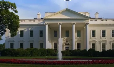 Aspecto de la Casa Blanca. 