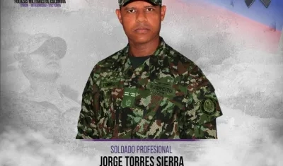 Soldado profesional Jorge Torres Sierra. 