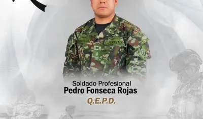 Soldado Pedro Fonseca Rojas.