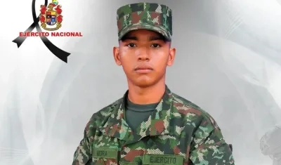 El soldado asesinado Breiner Yesid Mora Peralta.