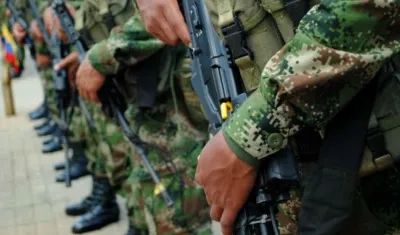 Hasta el momento no hay reporte de soldados heridos. 