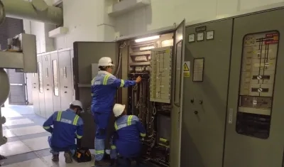 Subestación de energía.