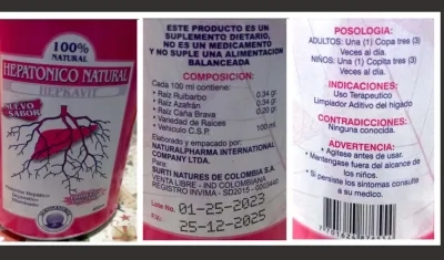 El suplemento dietario falsificado.