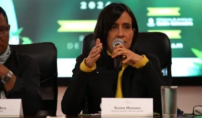 Susana Muhamad, Ministra de Ambiente y Desarrollo Sostenible.