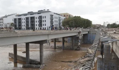 Los daños en Valencia, España.