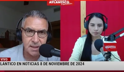 Jorge Cura / Lorena Lamilla, en el estudio Atlántico en Noticias.