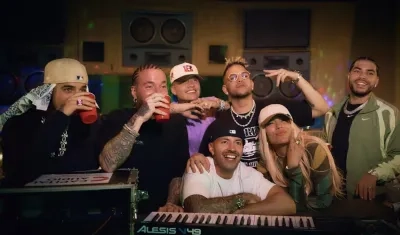 Maluma, J Balvin, Blessd, Ovy on the drums, Feid, Karol G y Ryan Castro. 