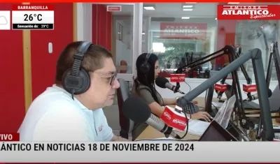 Transmisión de Atlántico en Noticias.
