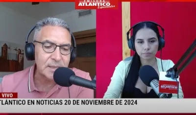 Jorge Cura / Lorena Lamilla, en el estudio Atlántico en Noticias.