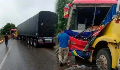 Accidente en jurisdicción de Ponedera. 