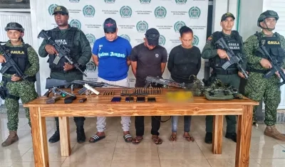 Fueron capturadas en el municipio de Tacamochito, jurisdicción del municipio de Córdoba, Bolívar.