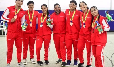 Delegación de ciclismo de pista de Atlántico.