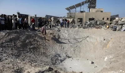 Afectaciones en el sur de Gaza.