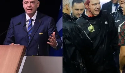 El presidente de la FIFA, Gianni Infantino, condenó la agresión a Javier Aguirre. 