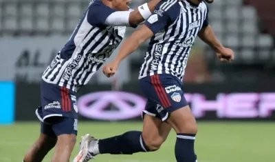 Edwin Herrera marcó el primer gol del Junior contra Once Caldas. 