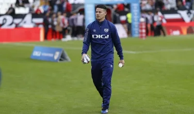James Rodríguez es habitual suplente en el Rayo Vallecano.