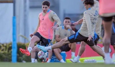 Julián Álvarez, delantero de la selección Argentina. 
