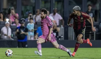 Lionel Messi durante el partido contra el Atlanta United.