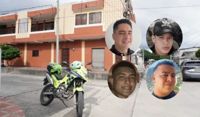 Andrés Felipe Berdugo De La Cruz, Edwin Horacio Pérez Plata y Felipe Andrés De Las Salas y Víctor Danilo Olivera Martínez.