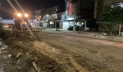 Trabajos adelantados en el tramo de la Circunvalar. 