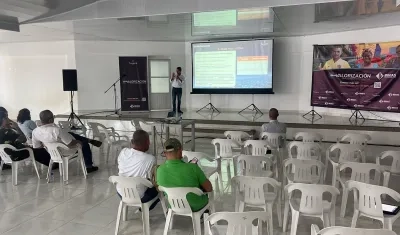 Aspecto de la jornada de socialización del proyecto de valorización en Juan de Acosta