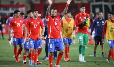Arturo Vidal, capitán de la selección chilena, tras el juego contra Perú.
